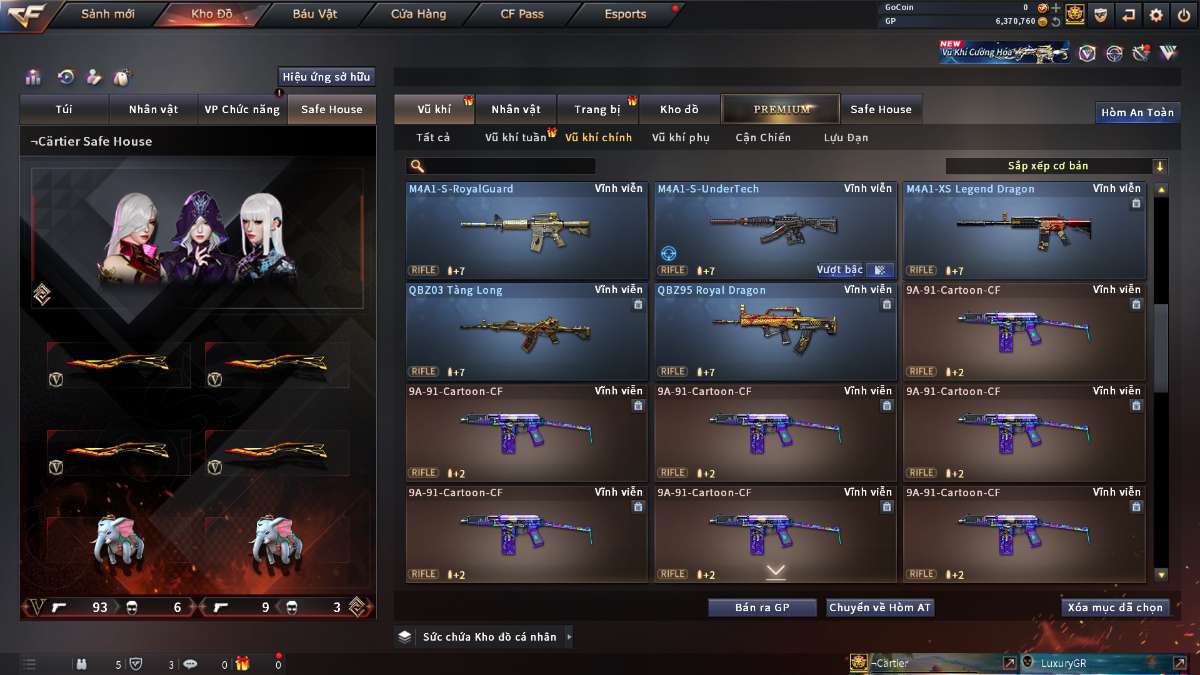 shop acc cf uy tin gia re